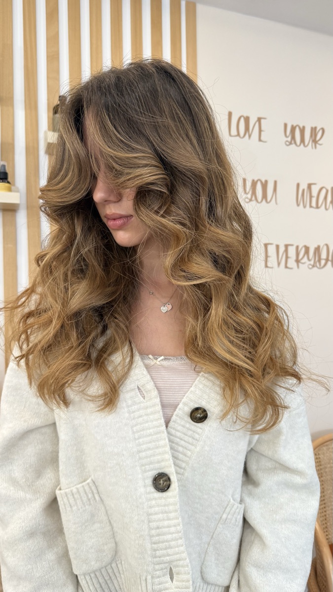 Balayage miele capelli lunghi - Hairstyle Bioggio